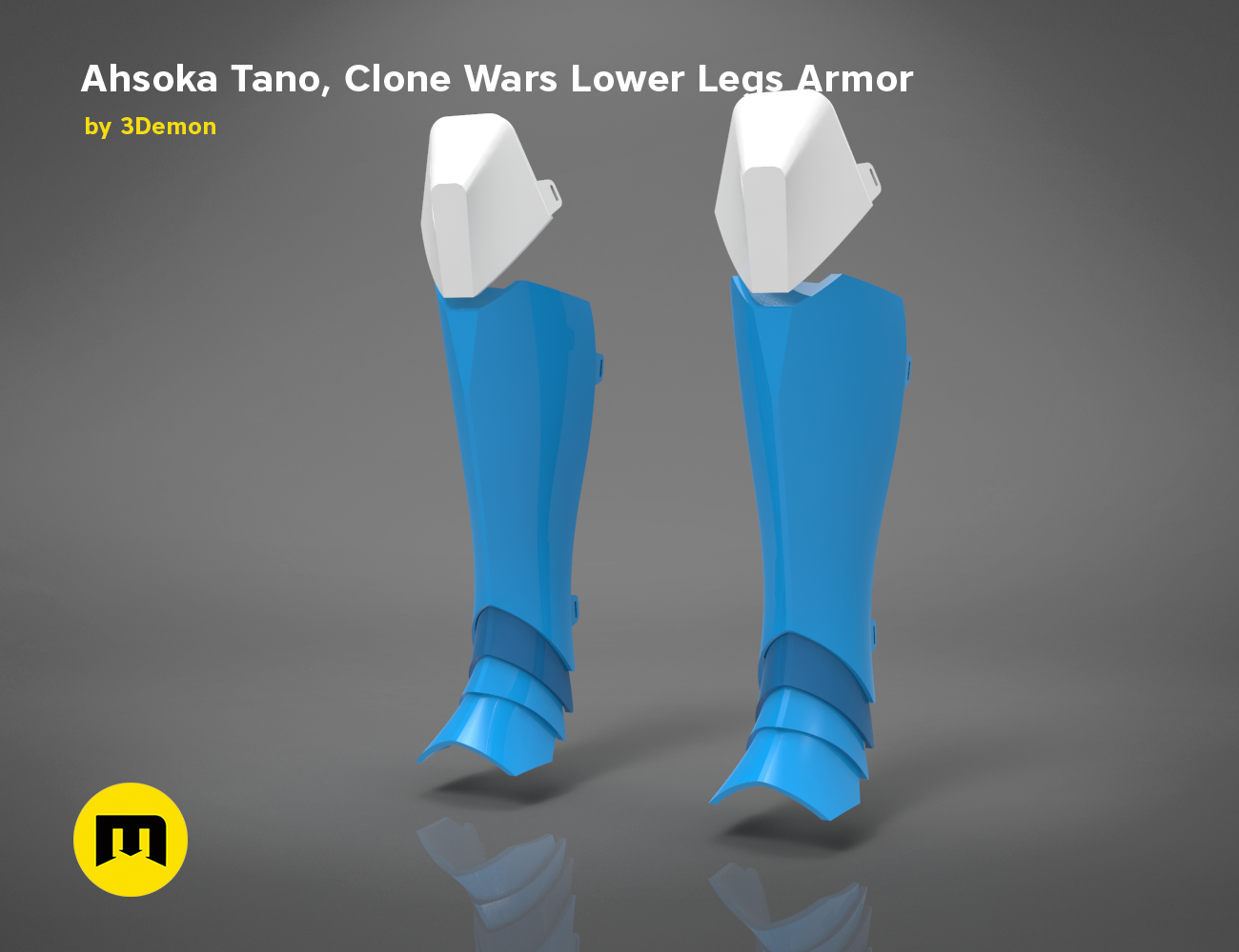 OBJ-Datei Ahsoka Tano, Clone Wars Unterschenkel-Rüstung 🎭 ・3D-druckbare  Vorlage zum herunterladen・Cults