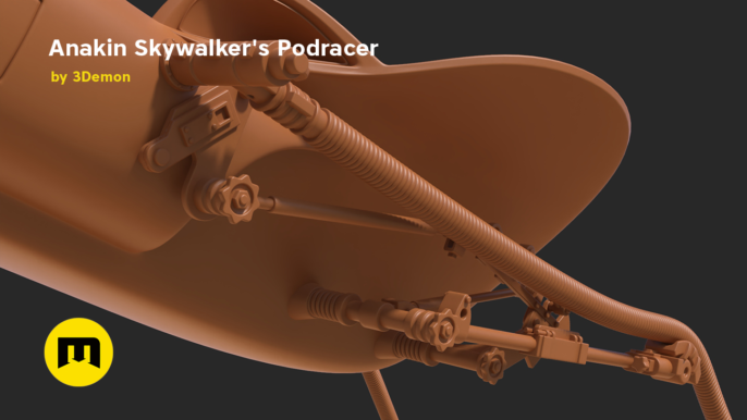 3D file Anakin Skywalker's Podracer ⭐ ・3D printable model to download・Cults