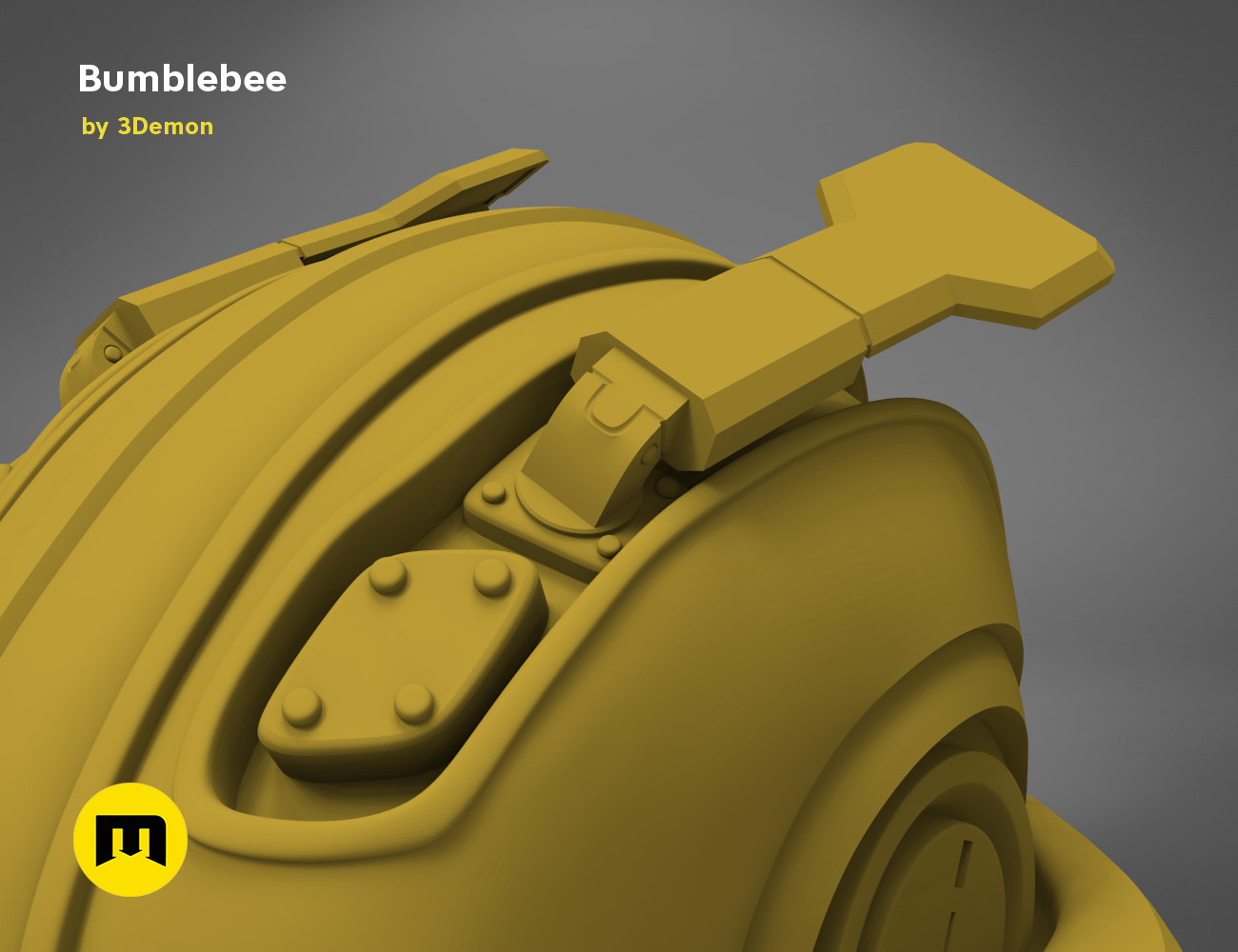 STL file Bumblebee - Wearable Helmet 🪖 (OBJ)・3D printable model to ...