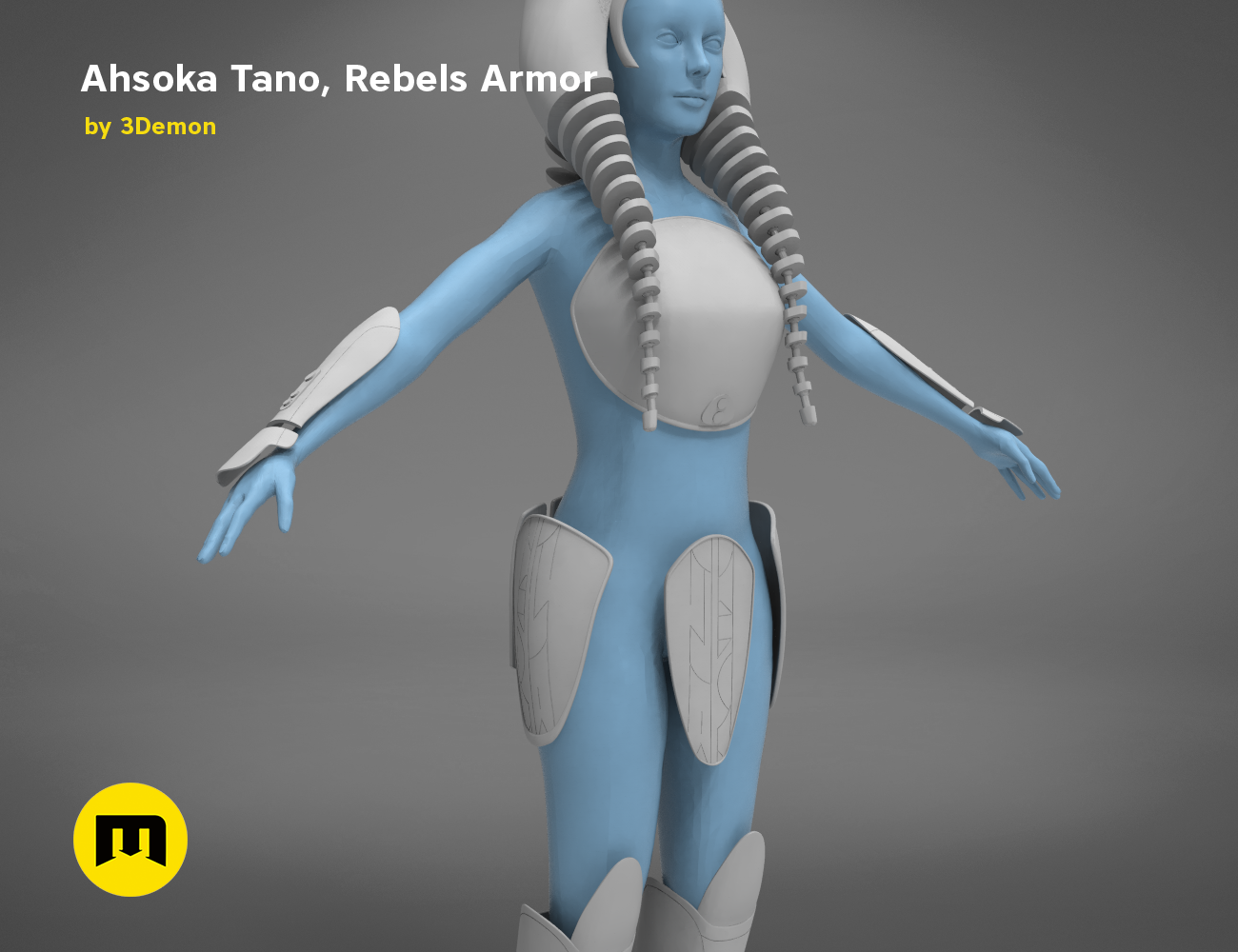3D file Ahsoka Tano, Rebels armor 🎬 ・3D printer model to download・Cults