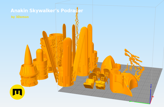 3D file Anakin Skywalker's Podracer ⭐ ・3D printable model to download・Cults