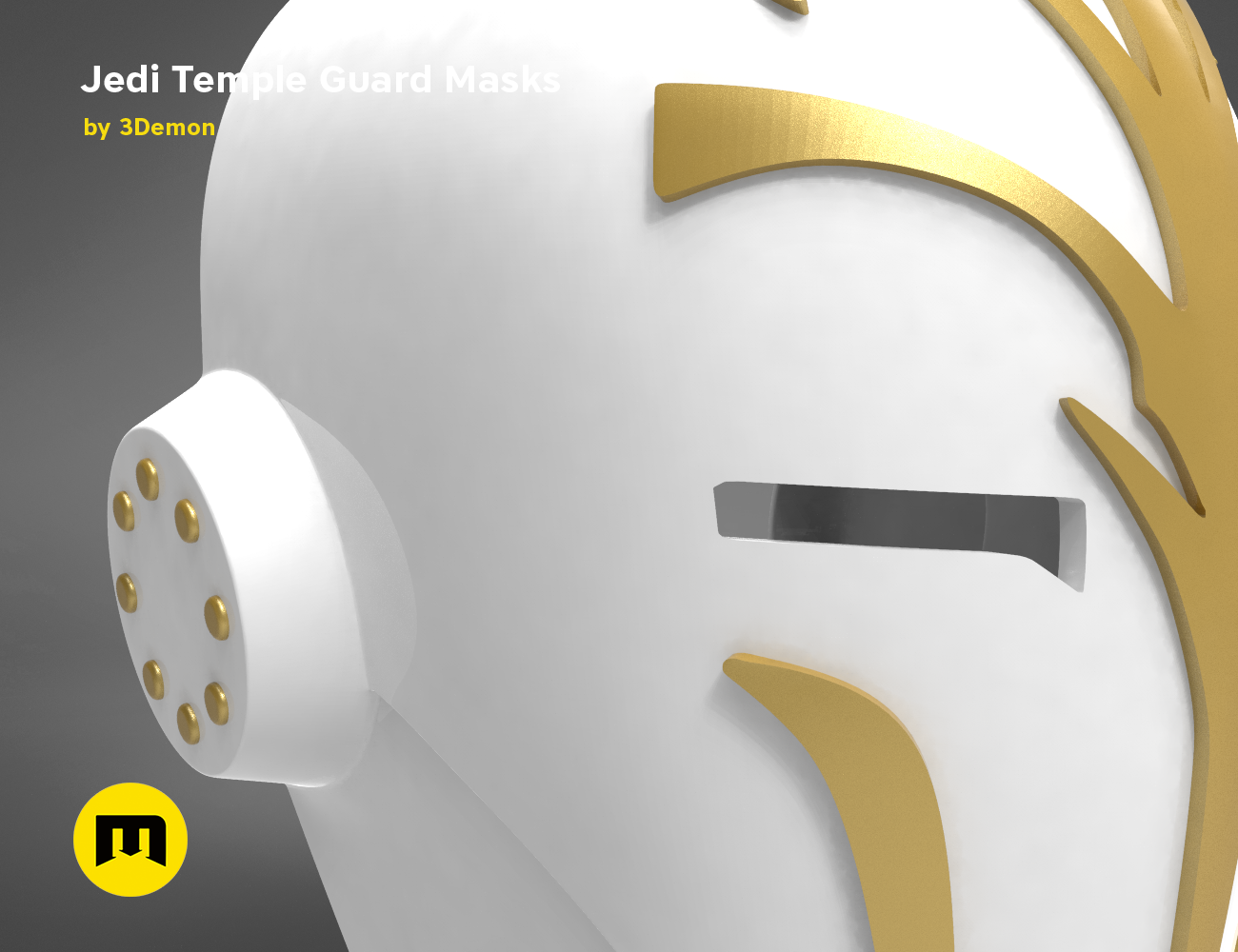 Jdi Mask 🕍 4 Jedi Temple Guard Masks・ OBJ File for ・Cults