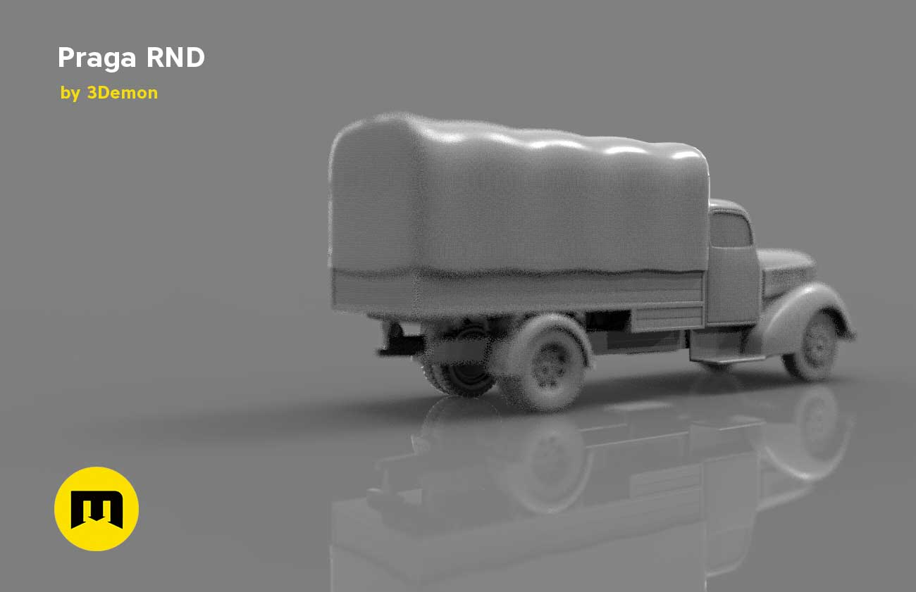 🚚 Praga RND 1950 truck・ STL File for ・Cults