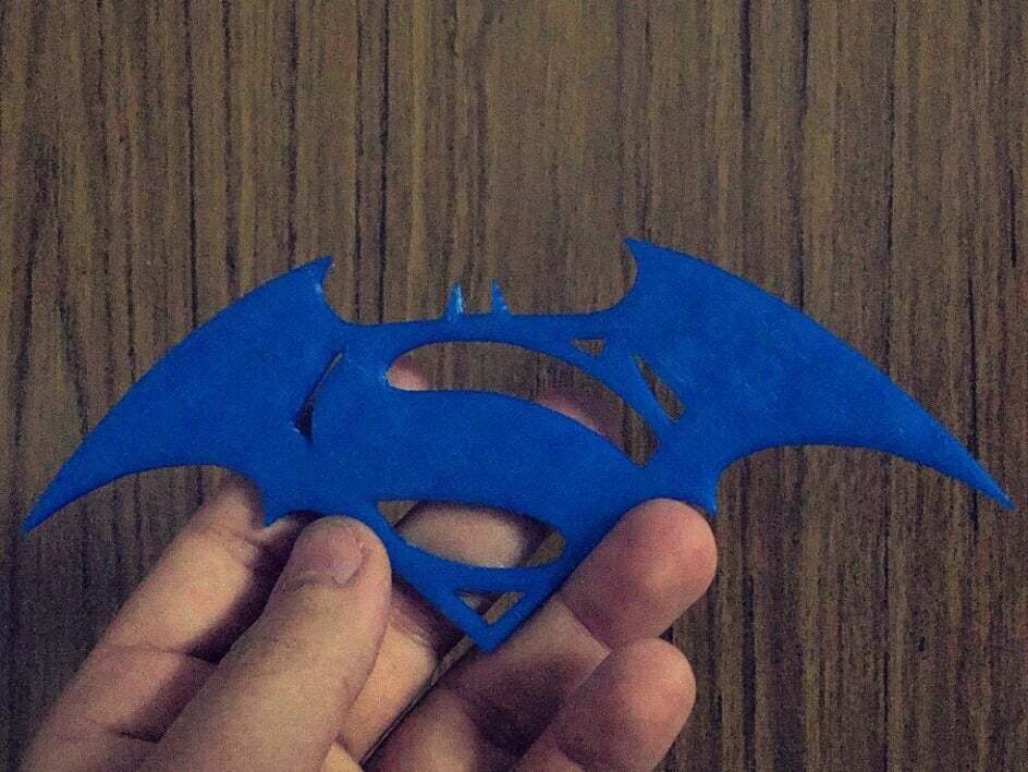 Logótipo do super-homem + batman