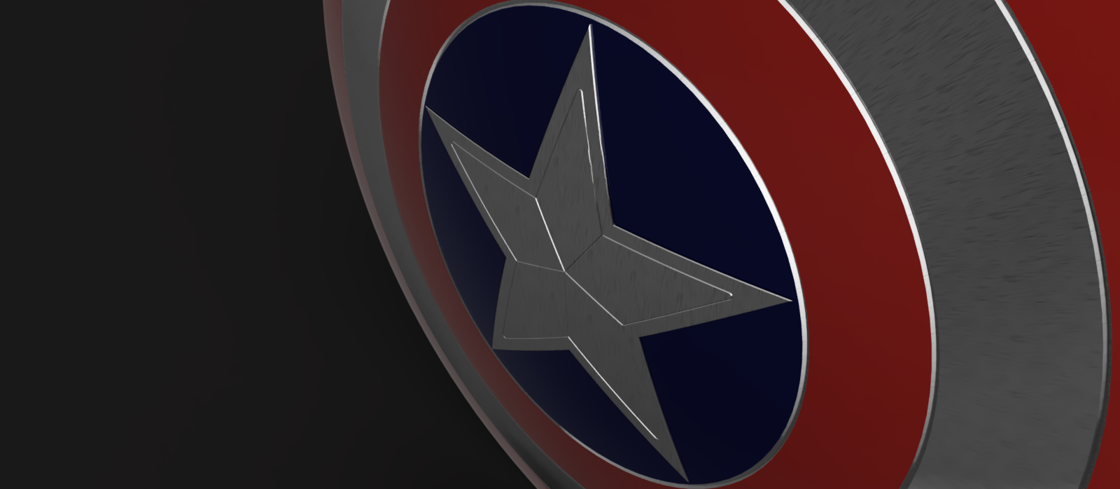🛡️ Captain America Shield 70cm diameter・ 3D File for ・Cults