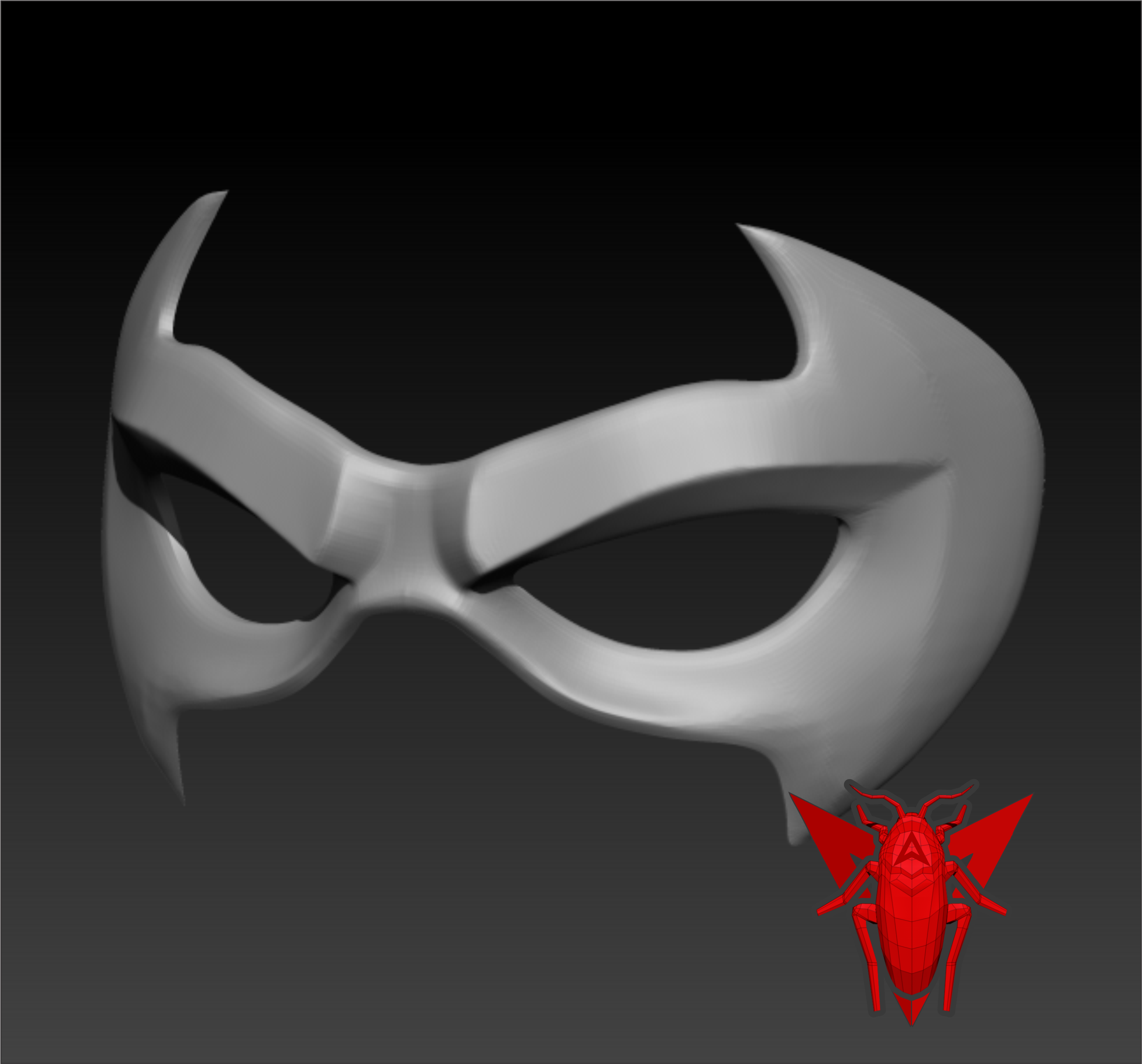 🦹 Red Hood Mask / Antifaz Red Hood.・ STL File for ・Cults