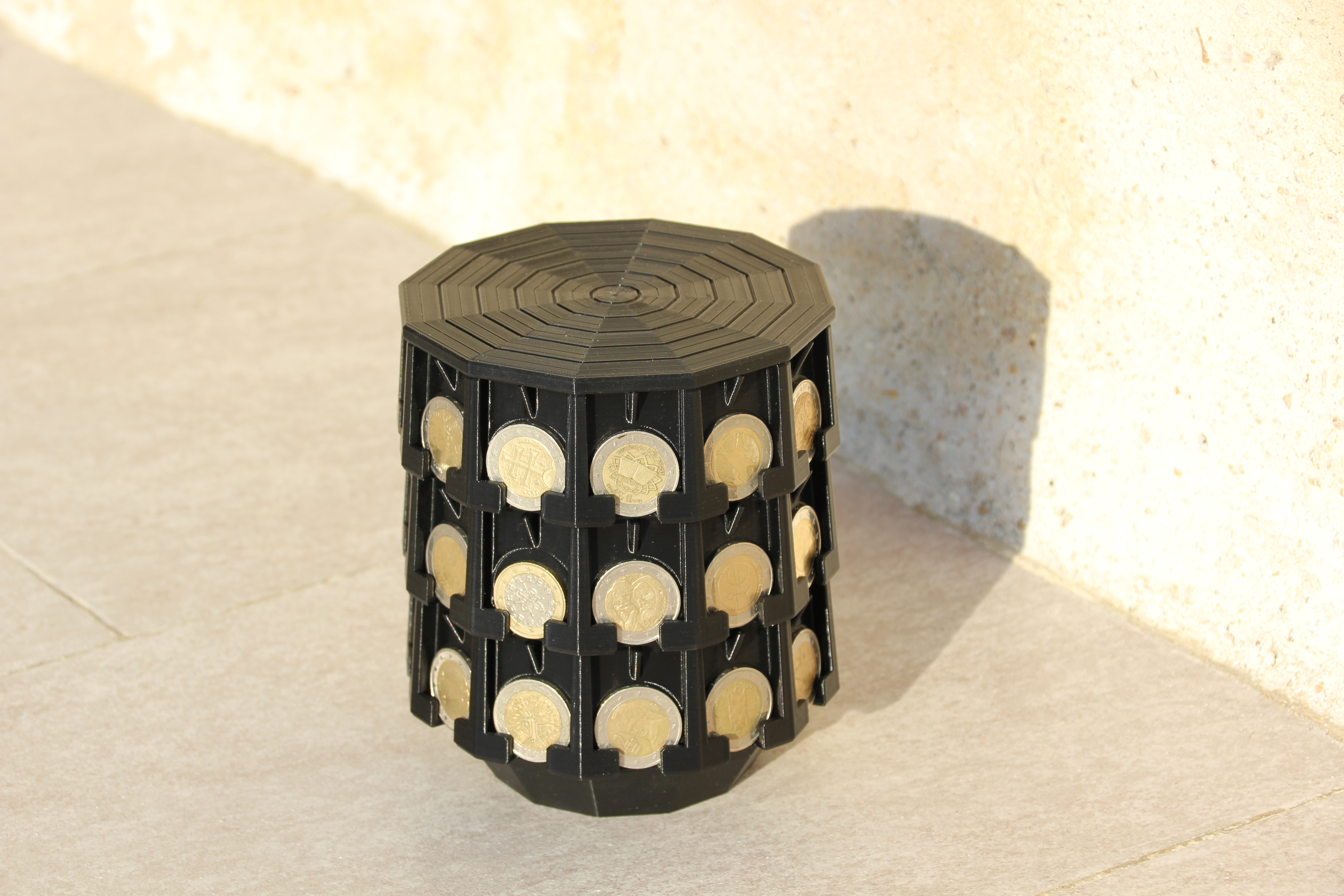 🪙 2 欧元硬币塔（钱币学家/收藏家）・文件用于STL ・Cults
