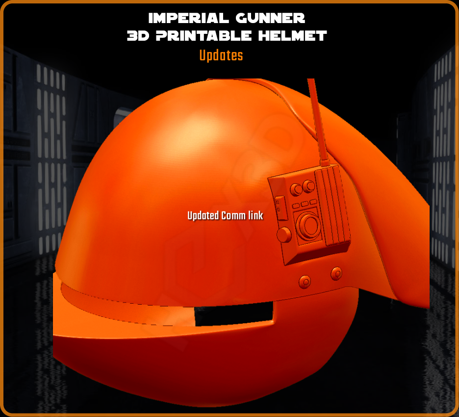 🪖 Casco imprimible 3D Imperial Gunner・Archivo STL para ・Cults, image size:936x850
