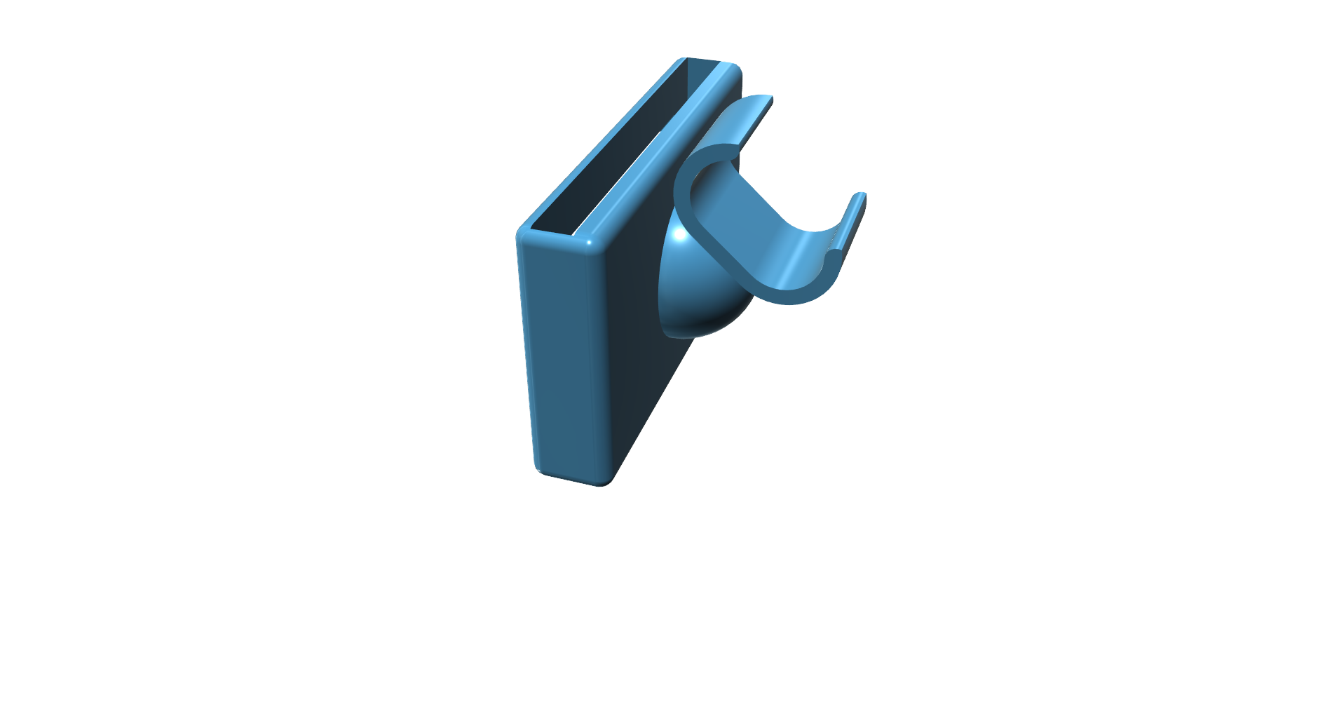 Phone holder (size130mm x 12mm ) for BugaBoo Baby stroler STL File for  Cults