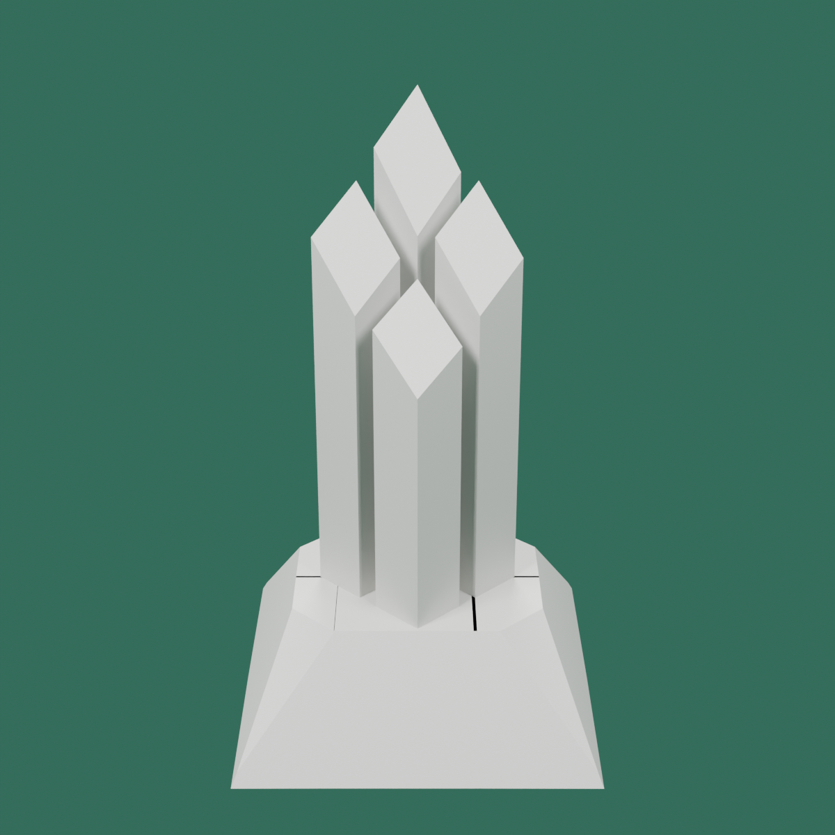 🏗️ Modern Tower Building Display Stand Architecture Model — 3D ...