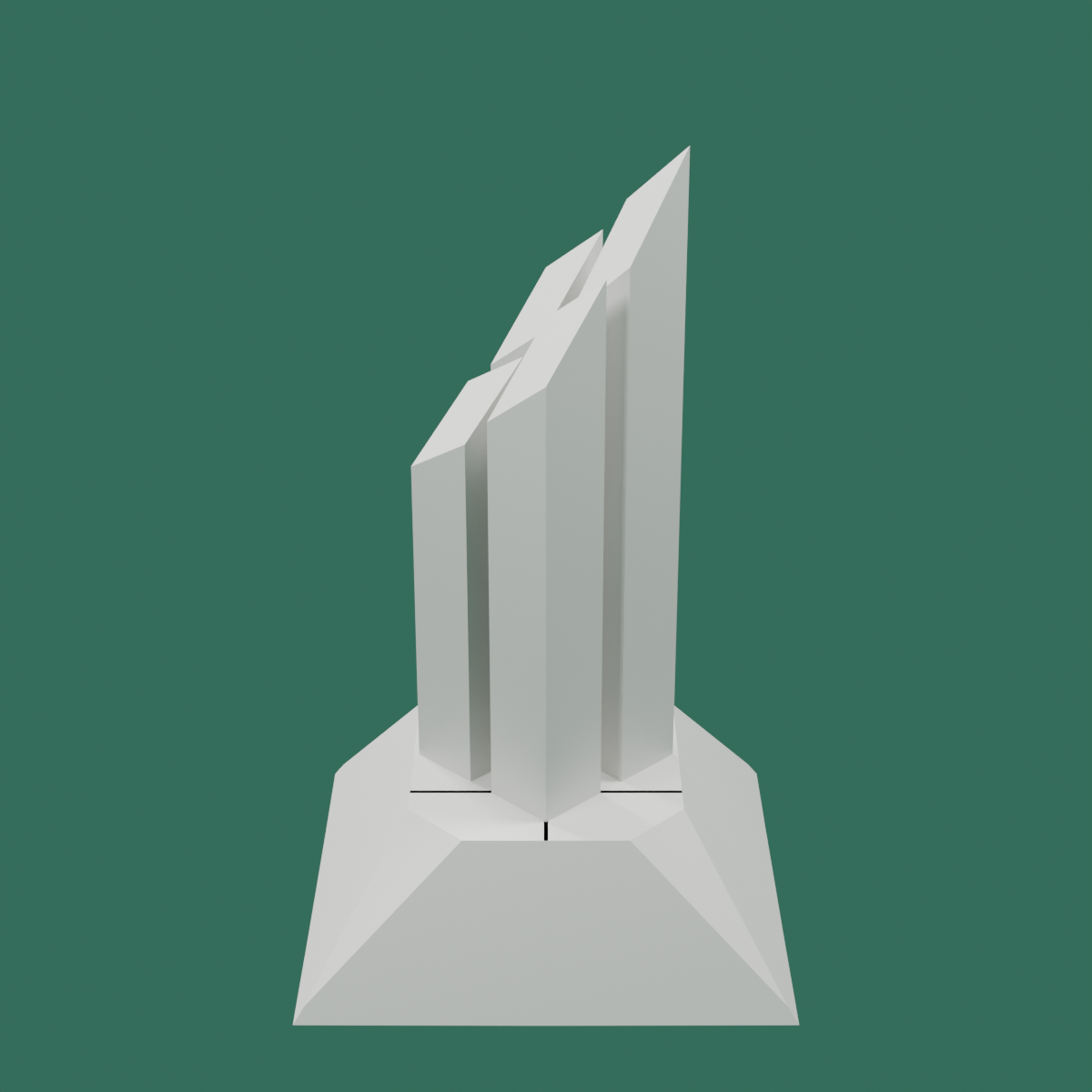 🏗️ Modern Tower Building Display Stand Architecture Model — 3D ...