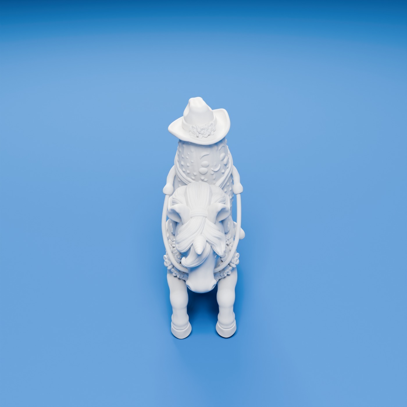 🦄 Pickle Riding a Unicorn Cake Topper — STL File | Display | Gift・ 3D ...