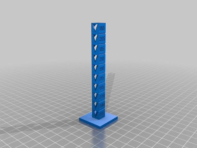 Free STL file PLA Temperature Calibration Tower 🧞‍♂️ (GCODE)・3D print