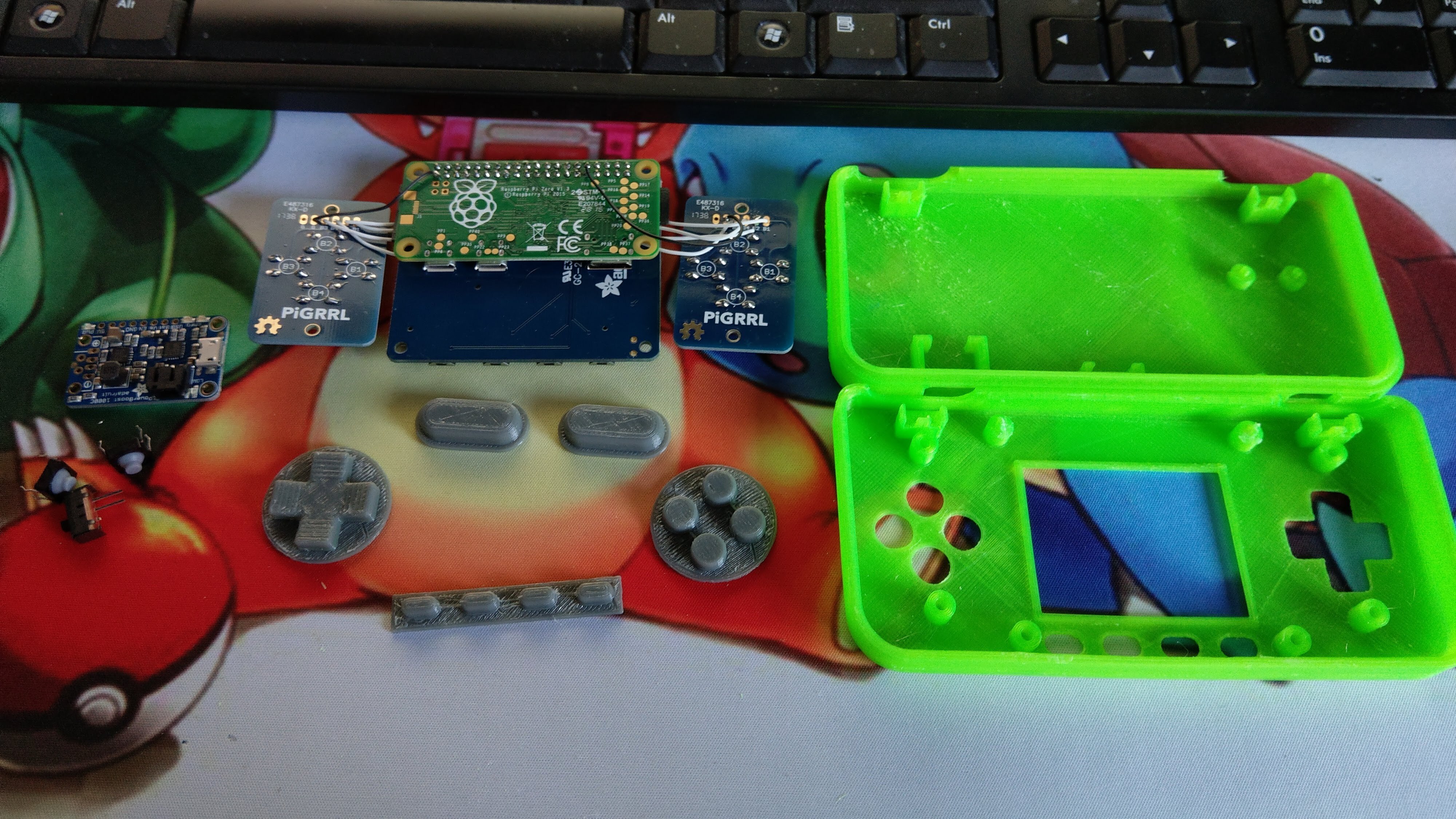 3D printable PiGRRL Zero Raspberry Pi Zero Gameboy・Cults