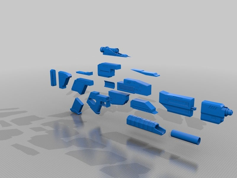 Free STL file PRINTABLE! TERMINATOR ABR27 Assault Rifle 🔫 ・3D print ...