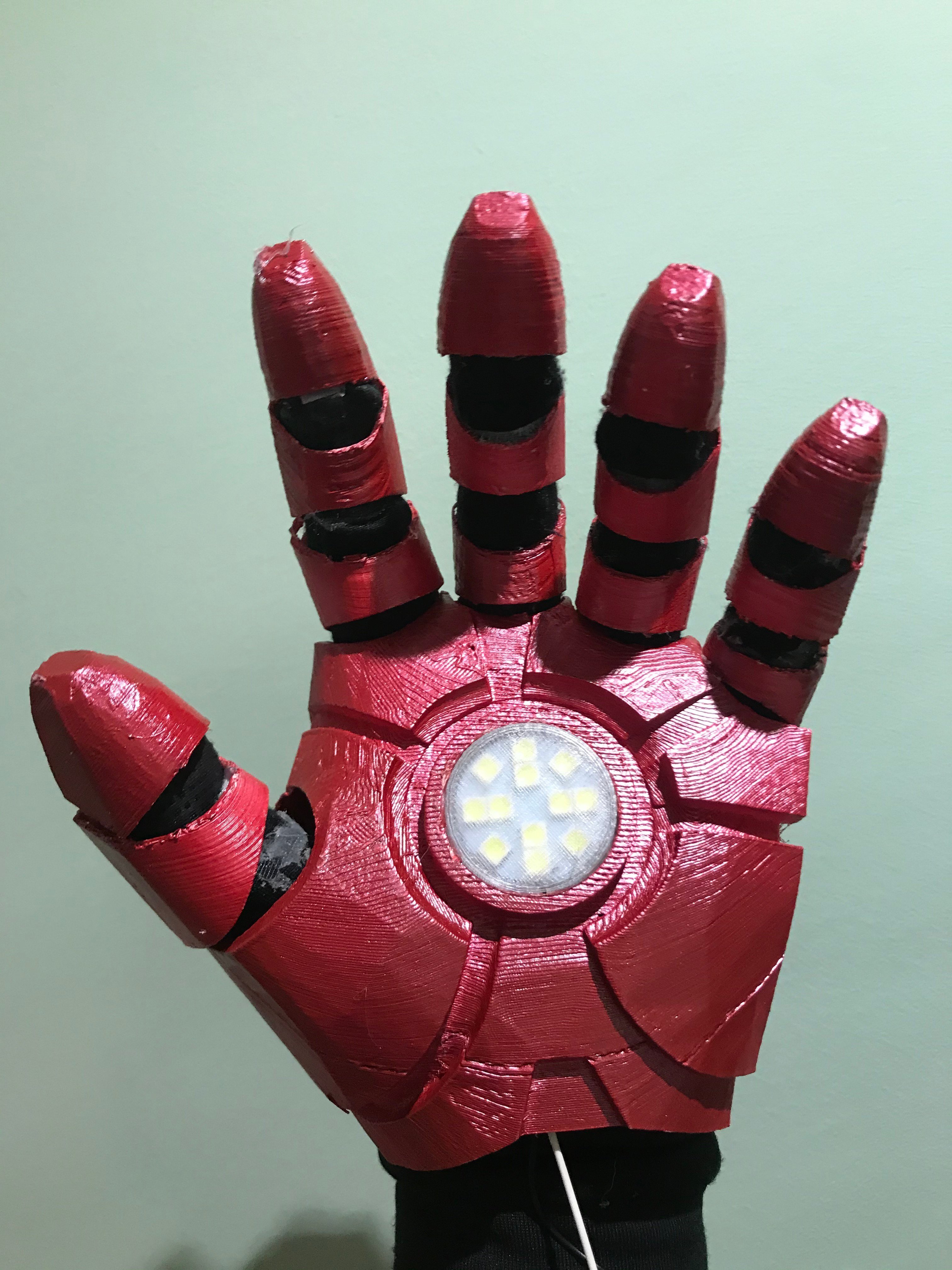 3D printing Iron Man MK6 MK 6 Glove Hand with repulsor・Cults