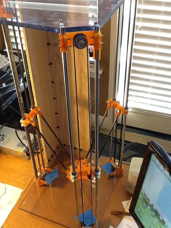 3D printed Rostock (delta robot 3D printer)・Cults