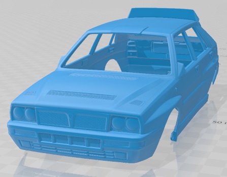 Lancia Delta HF Integrale Martini 1992 Printable Body Car