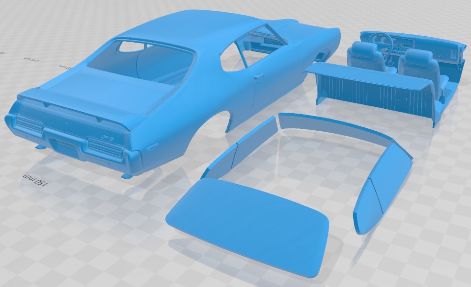 3D file Pontiac GTO Judge 1969 Printable Car 🧑‍⚖️・3D printer model to ...