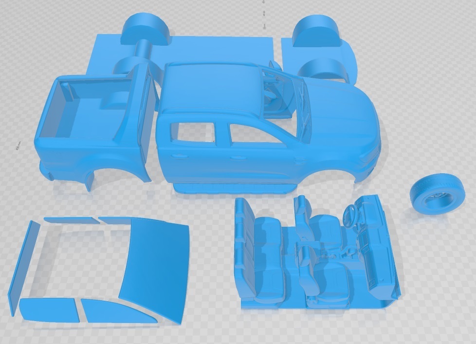 🚙 2016 Ford Ranger Double Cab Wildtrak Printable Car・ 3D File for ・Cults