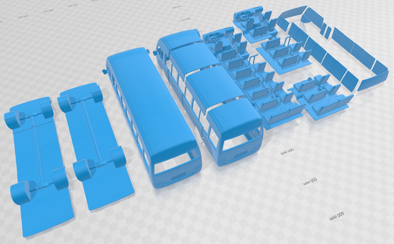 3D file Toyota Coaster Bus 2014 Printable 🚗・Model to download and 3D