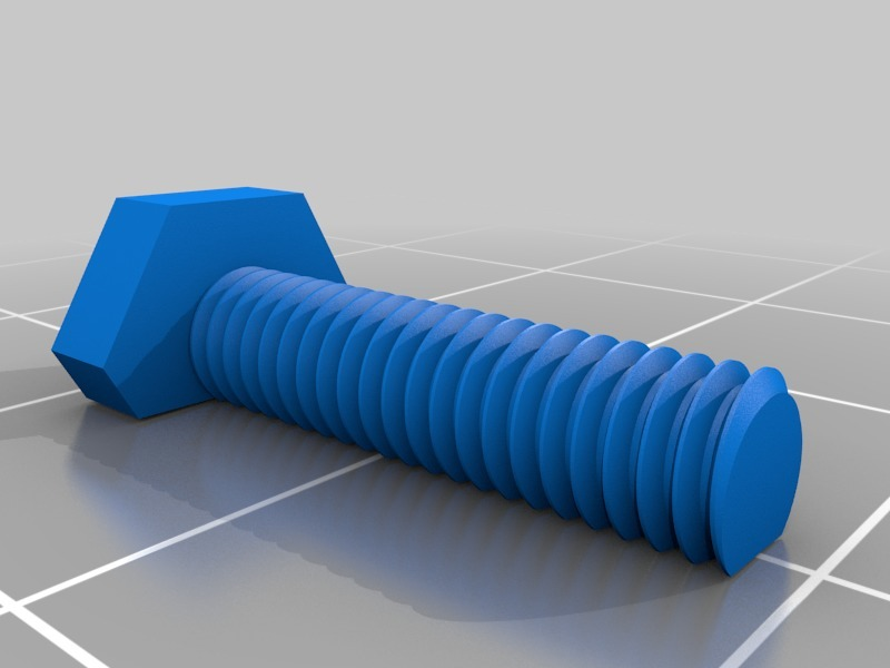 🔧 M4 Screws 3D printable flat bottom・Free STL File for ・Cults