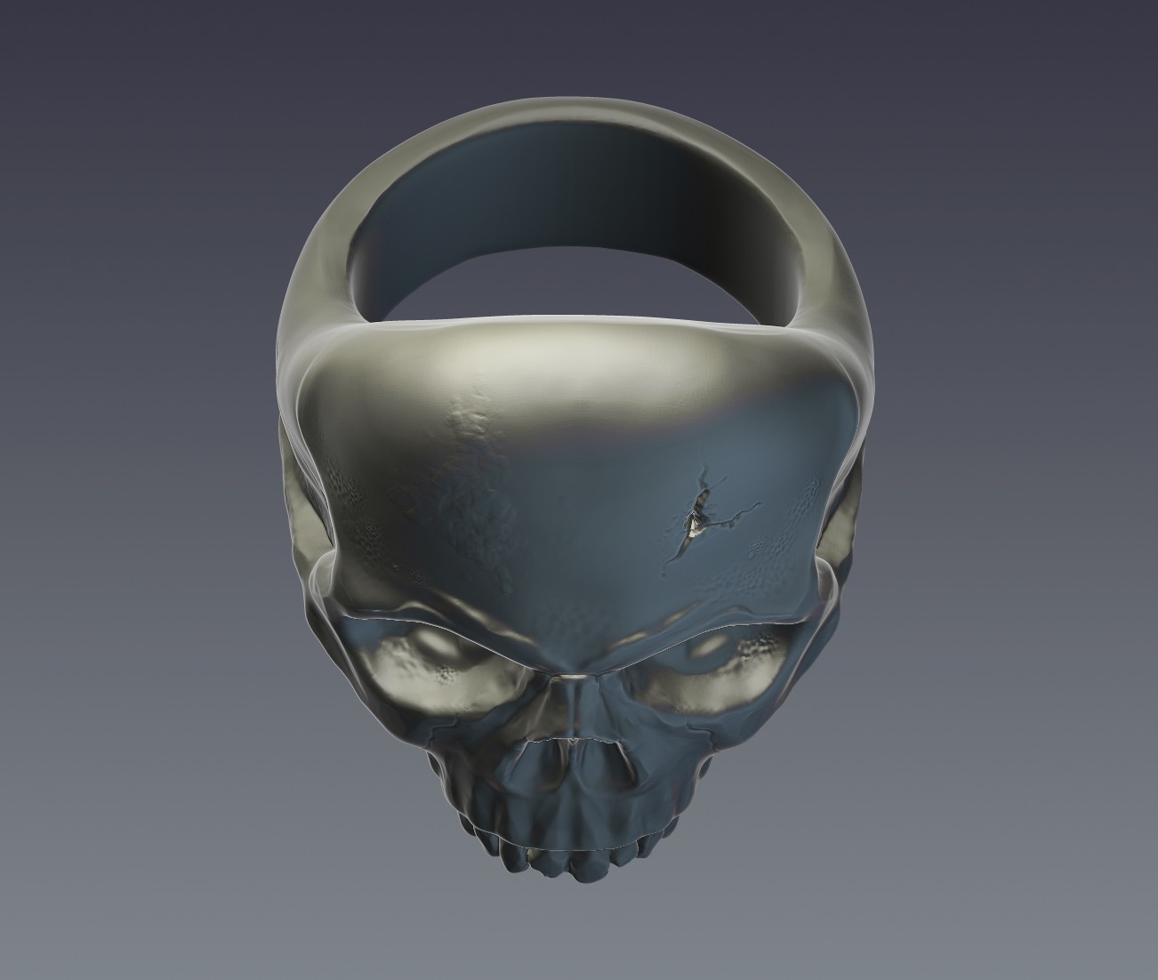 STL file Skull ring 💀・3D print object to download・Cults