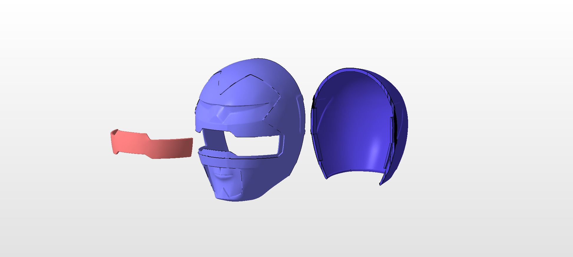 STL file power rangers lost galaxy blue ranger helmet stl file for 3d ...