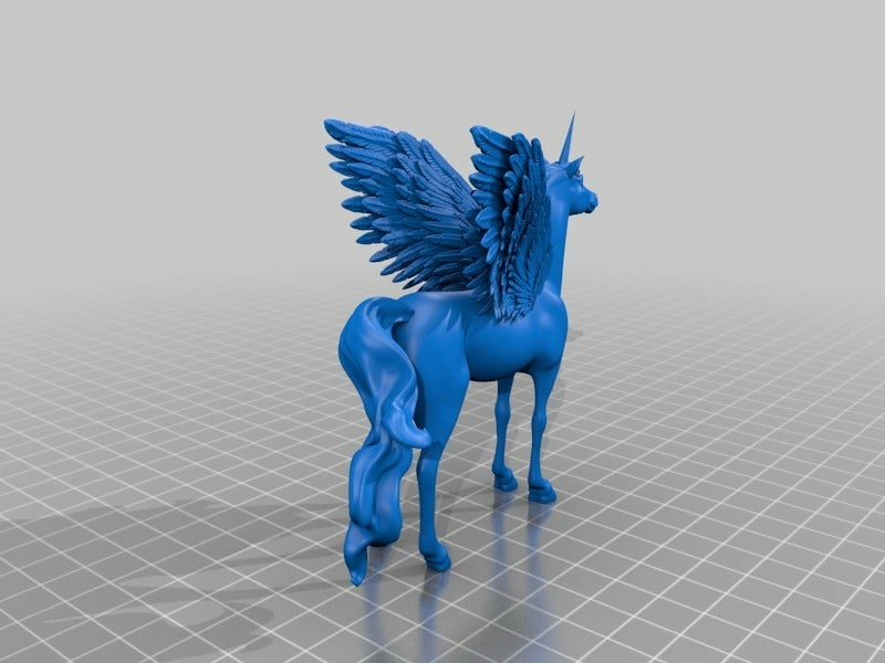 ? Majestic Alicorn (Flying Unicorn)・Free STL File for ・Cults display picture 3