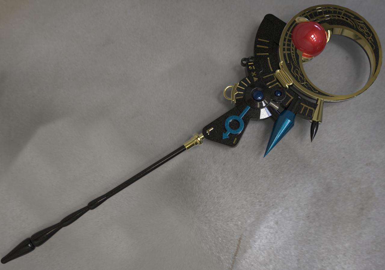 🗡️ Rita Repulsa Staff from mighty morphin Power Rangers・ STL File for