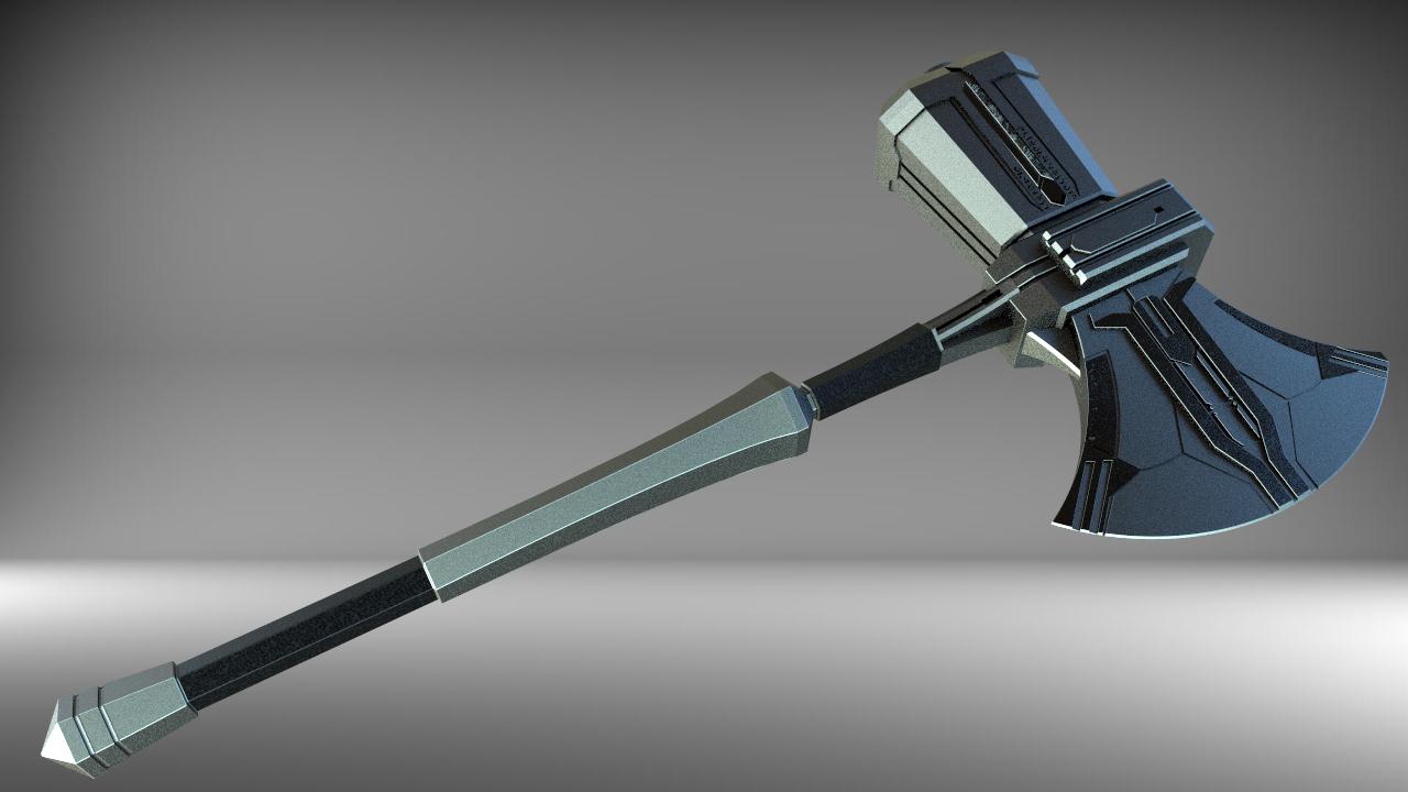 STL-Datei Stormbreaker Asgardian Handle from Road to AVENGERS 