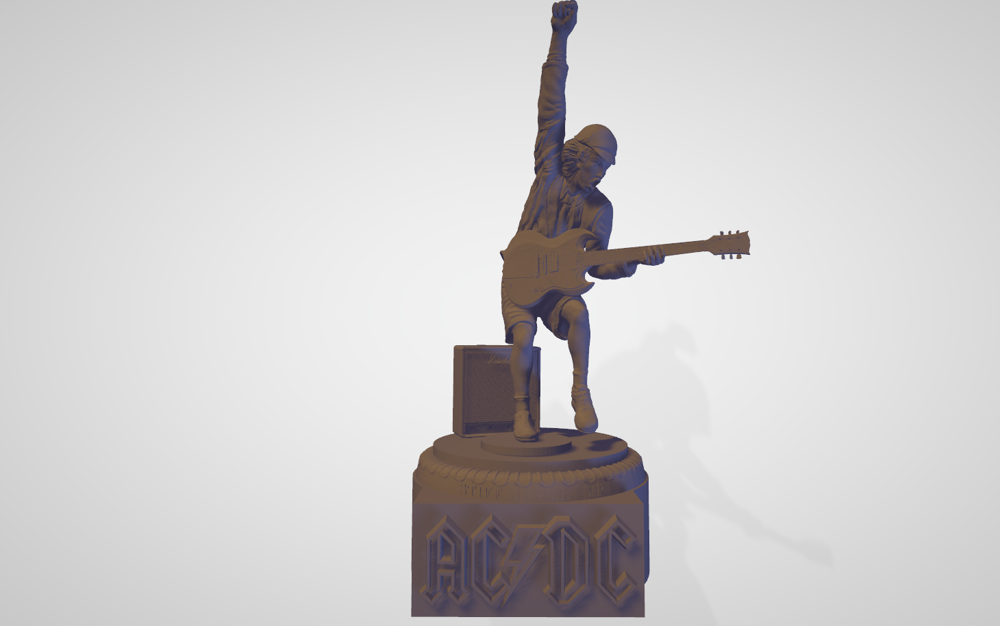 Файл 3D AC / DC statuette collector fan arts trophy 🏆 ・Идея 3D-печати ...