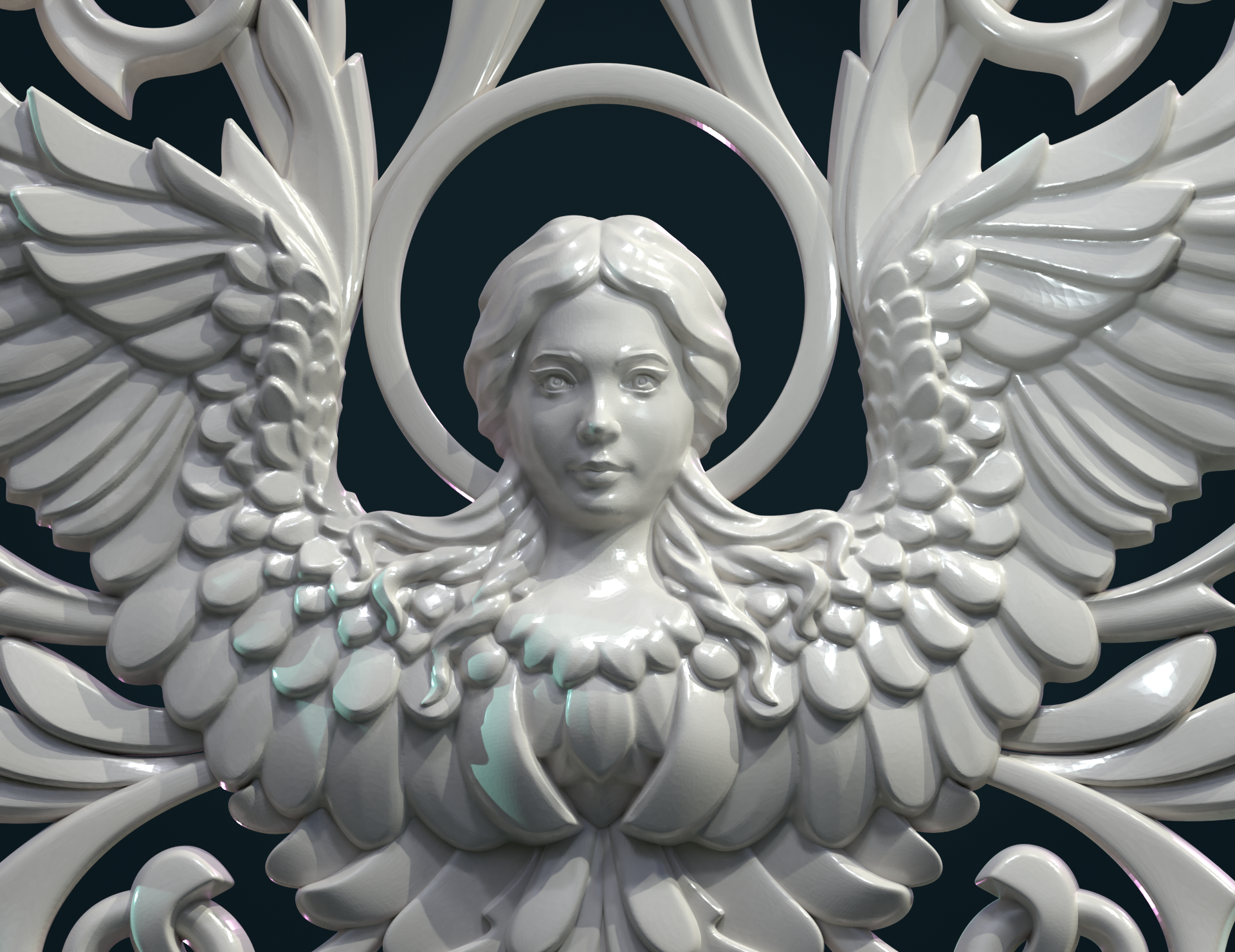 3D file Angel relief II 👼 ・3D printer design to download・Cults