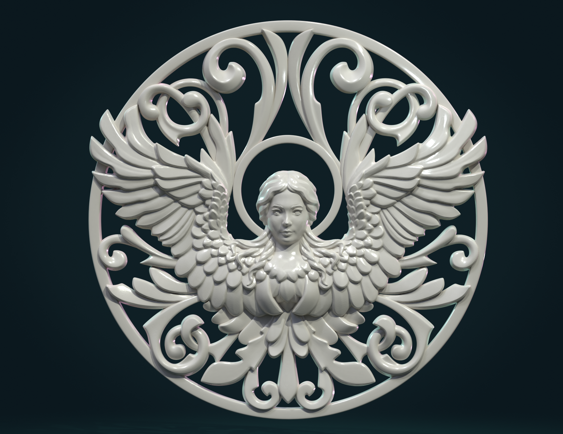 3D file Angel relief II 👼 ・3D printer design to download・Cults