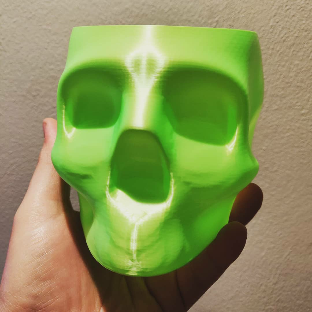 3D printing Halloween Skull Container watertight・Cults