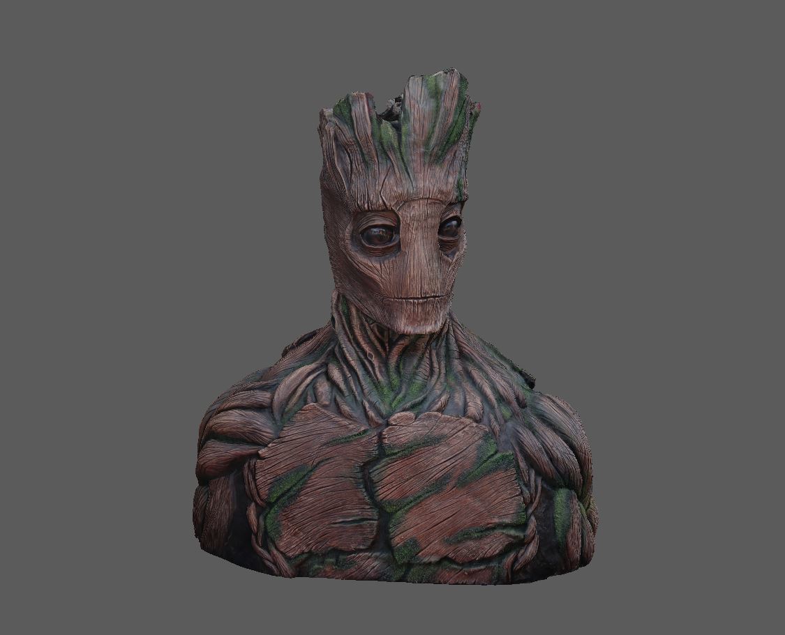 🗿 Groot Sculpture・Free STL File for ・Cults