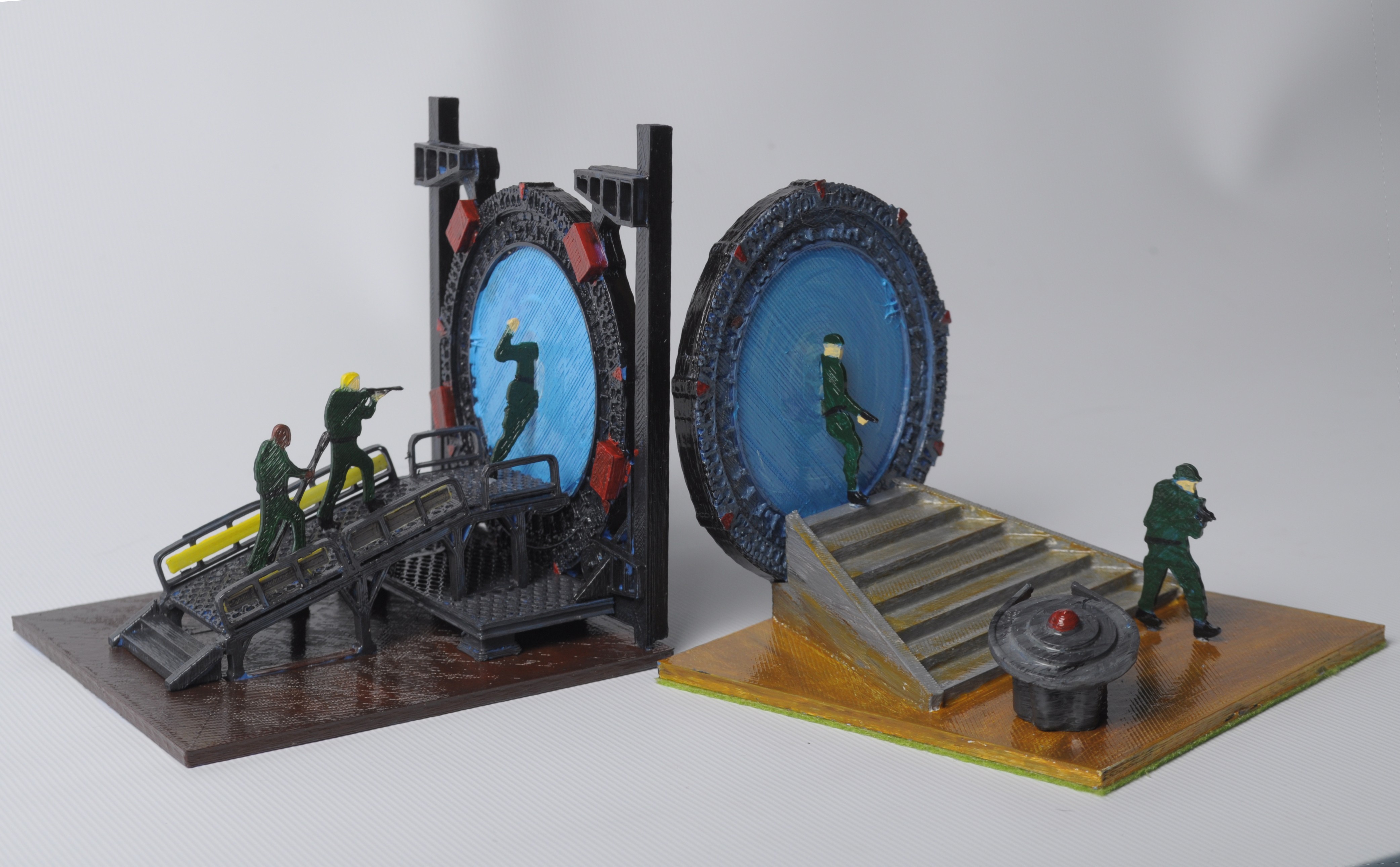 Stargate Bookends, Ornaments, Table Lamps, Gifts, LED Lighted