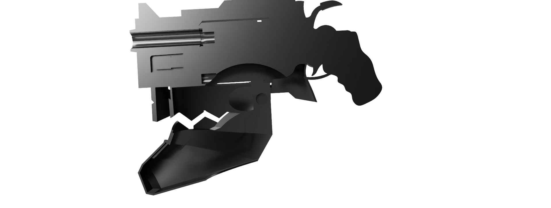 STL file Helmet of Jûzô Inui from the No Guns Life series 🪖 ・3D print ...