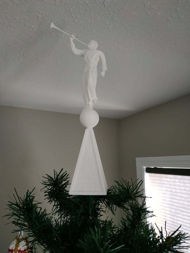 3D printing Christmas Tree Topper Angel Moroni・Cults