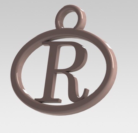 Archivo STL Dije con letra R 💍 ・Modelo para descargar y imprimir en 3D ...