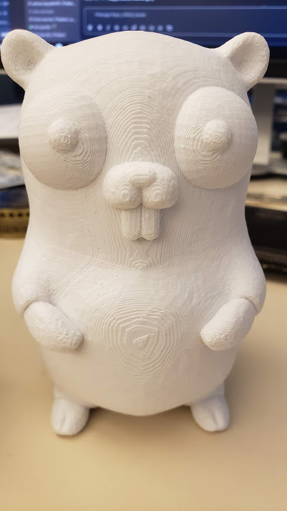 Free 3D file Go gopher golang mascot - split in half for ez FDM ...