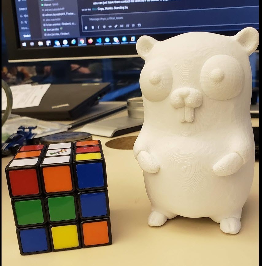 Free 3D file Go gopher golang mascot - split in half for ez FDM ...