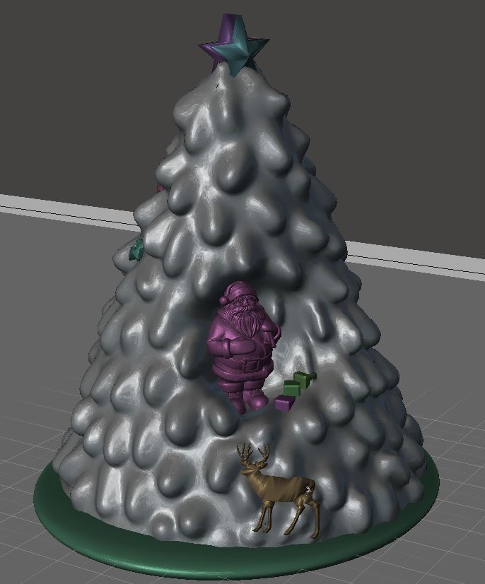 Free STL file Christmas tree xmas decoration - support less print 🎄 ...