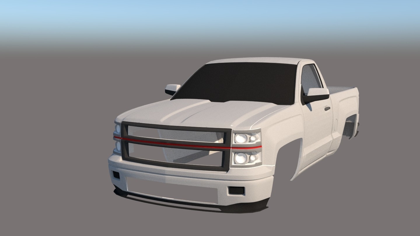 STL file Chevrolet Silverado V2 🚙 ・3D printer design to download・Cults