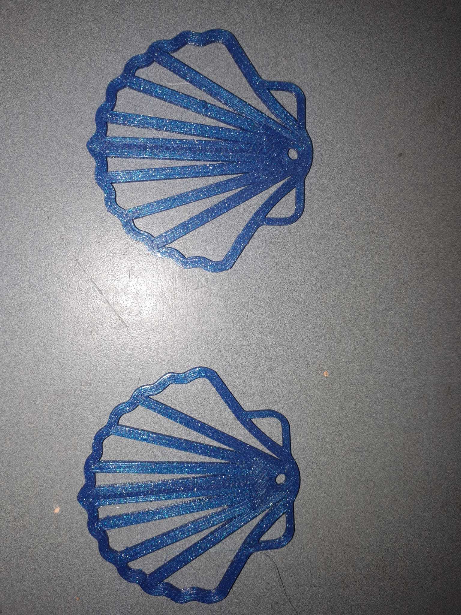 STL file Shell Earrings 🐚 ・3D printer model to download・Cults