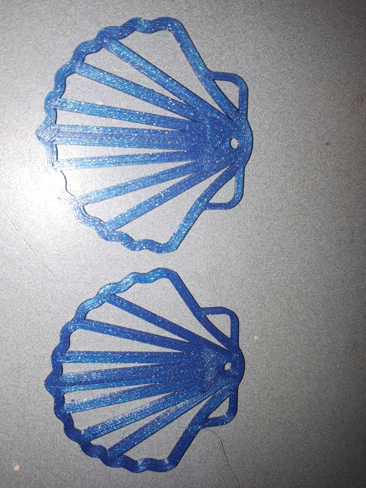 STL file Shell Earrings 🐚 ・3D printer model to download・Cults