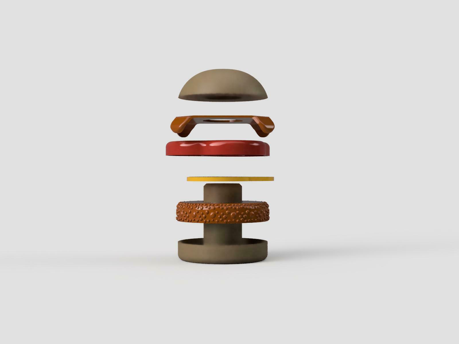 STL file 3D Printable Hamburger for kids 🍔・Model to download and 3D ...