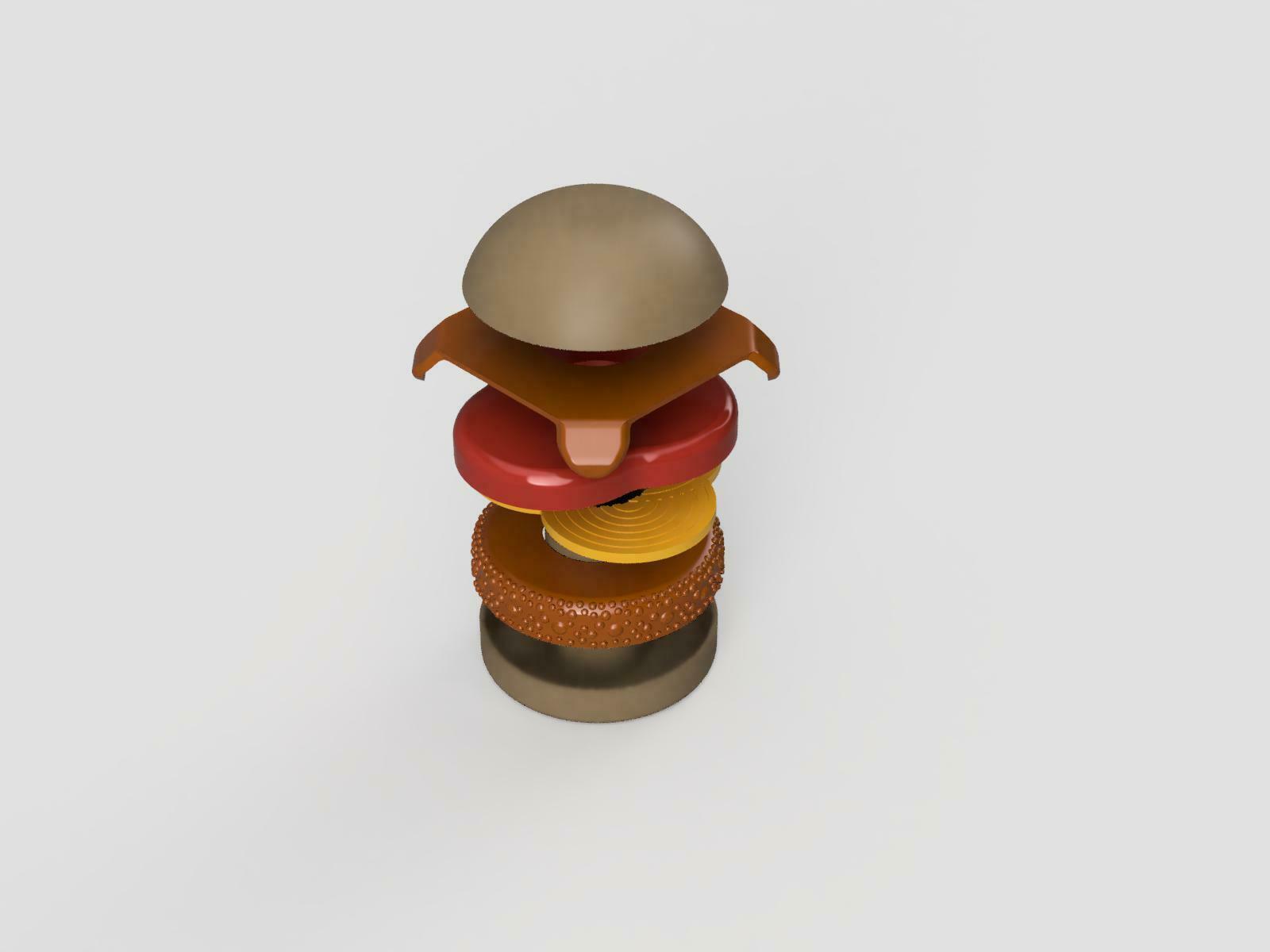 STL file 3D Printable Hamburger for kids 🍔・Model to download and 3D ...