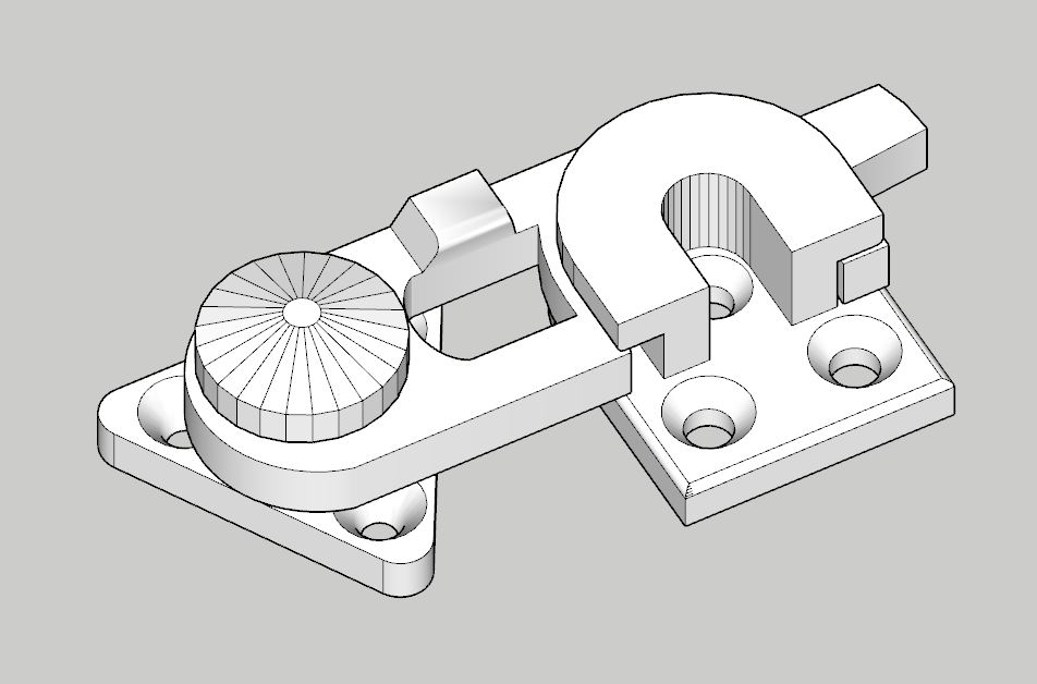 🔒 Gate Lock・Free STL File for ・Cults