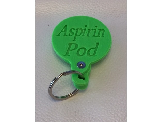 Free STL file Aspirin Pod (THIS COULD SAVE YOUR LIFE) 💾 ・3D printer ...